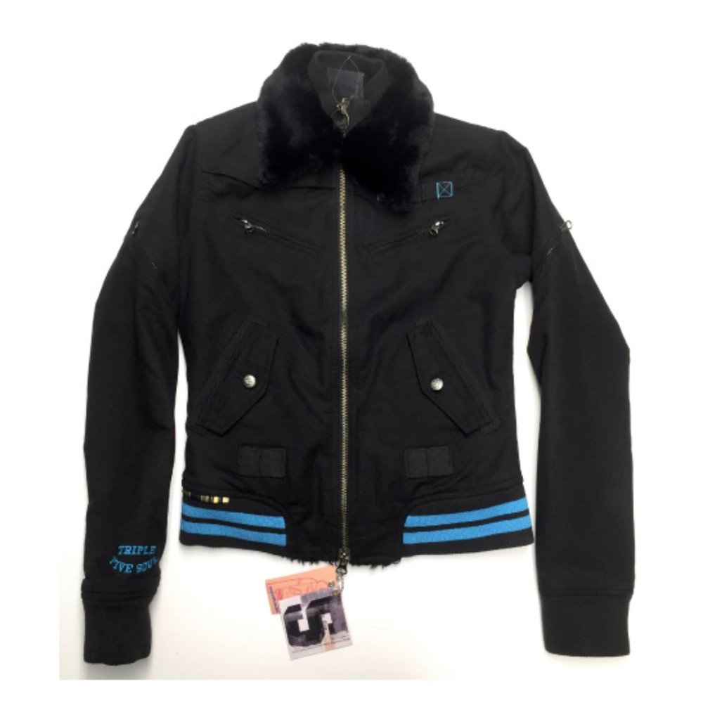 Triple Five Soul Women's Reversible Jacket, Black, Size XS, Brand New with Tags